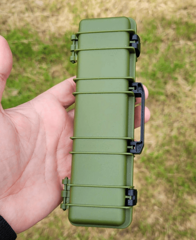 Stylo Revolver en résine camouflage avec mallette