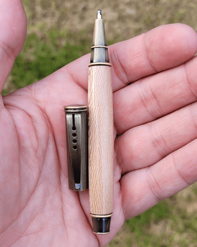 Stylo Piccolo bronze en platane