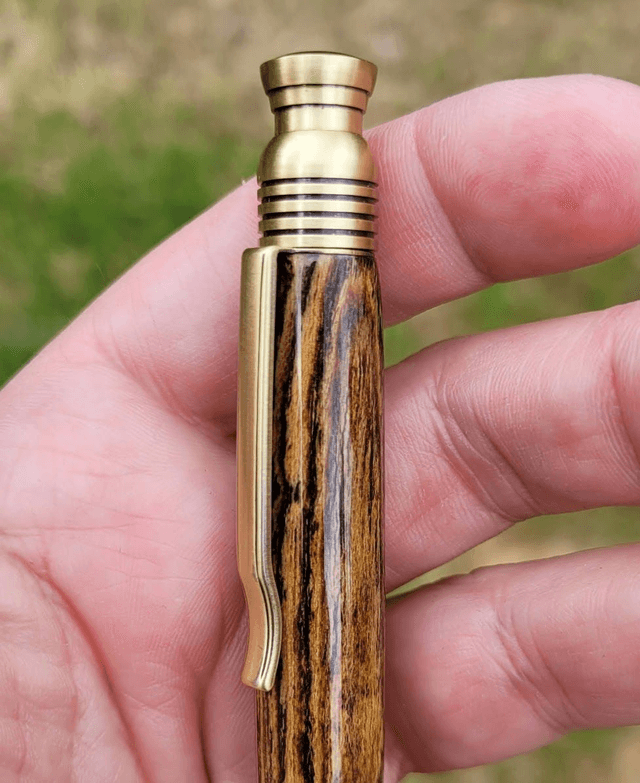 Stylo Zeta bronze en courbaril