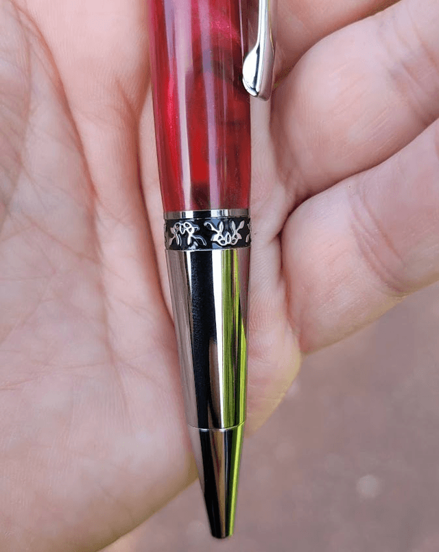 Stylo Java en résine rouge