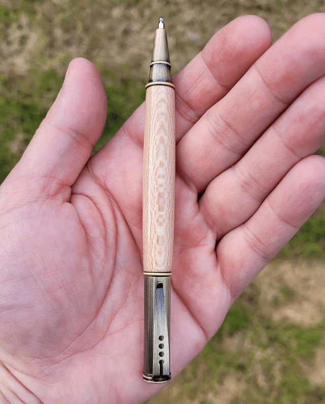 Stylo Piccolo bronze en platane